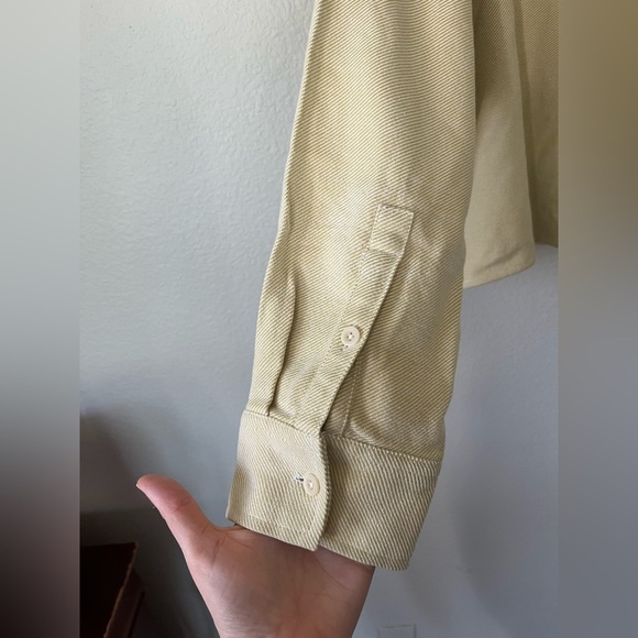 NWT Madewell Flannel Cargo Button-Up Shirt in Haystack White Women’s Size M - Picture 6 of 16